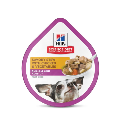 Science Diet Senior Dog 7+ Small Paws Savory Stew Chicken & Veg 3.5oz Can