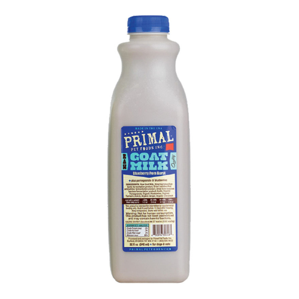 Primal Raw Goat Milk Blueberry Pom Burst For Dogs & Cats 32oz