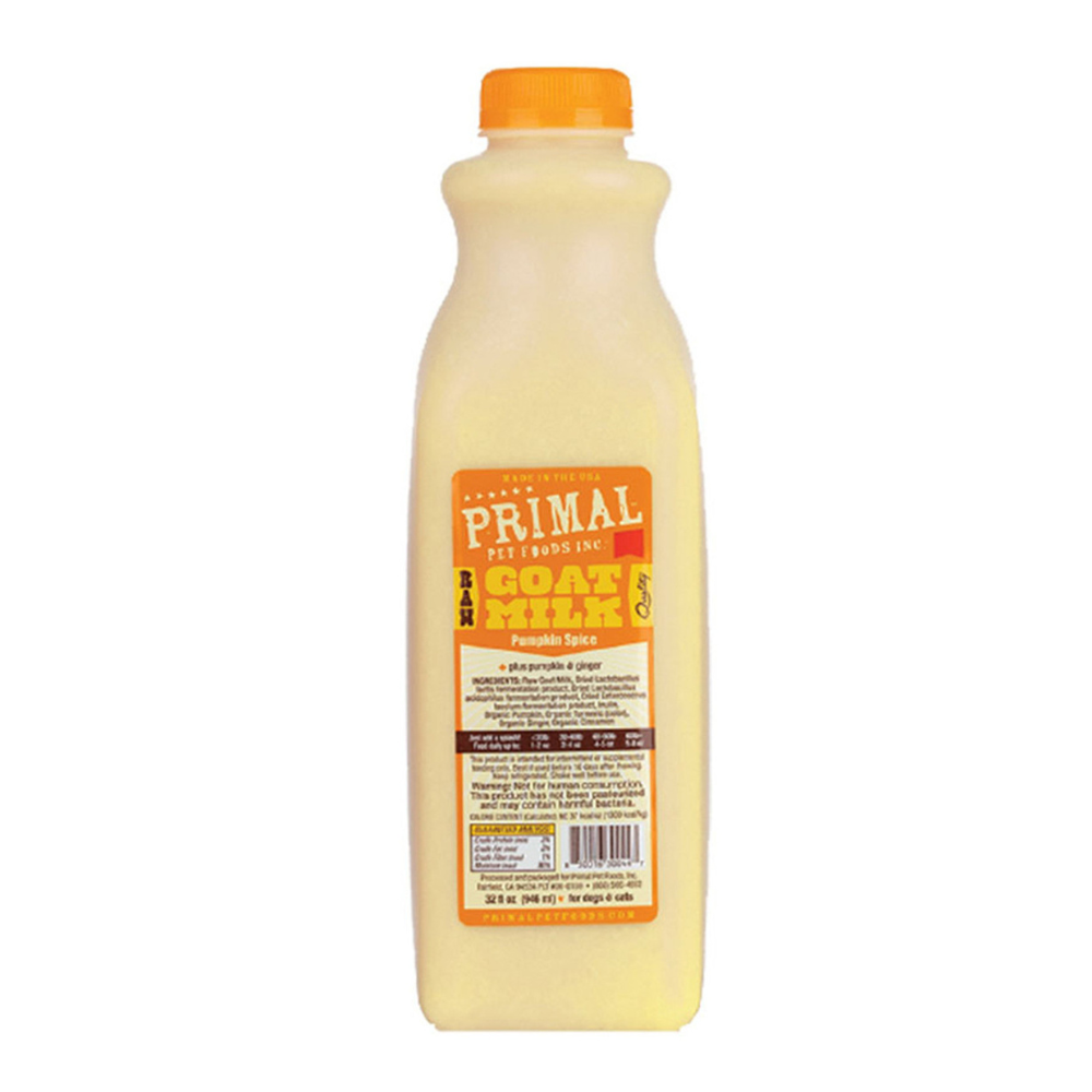 Primal Raw Goat Milk Pumpkin Spice For Dogs & Cats 32oz