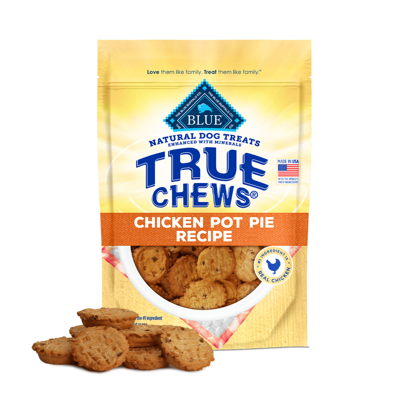 Blue Buffalo Dog Treats True Chews Chicken Pot Pie 12oz