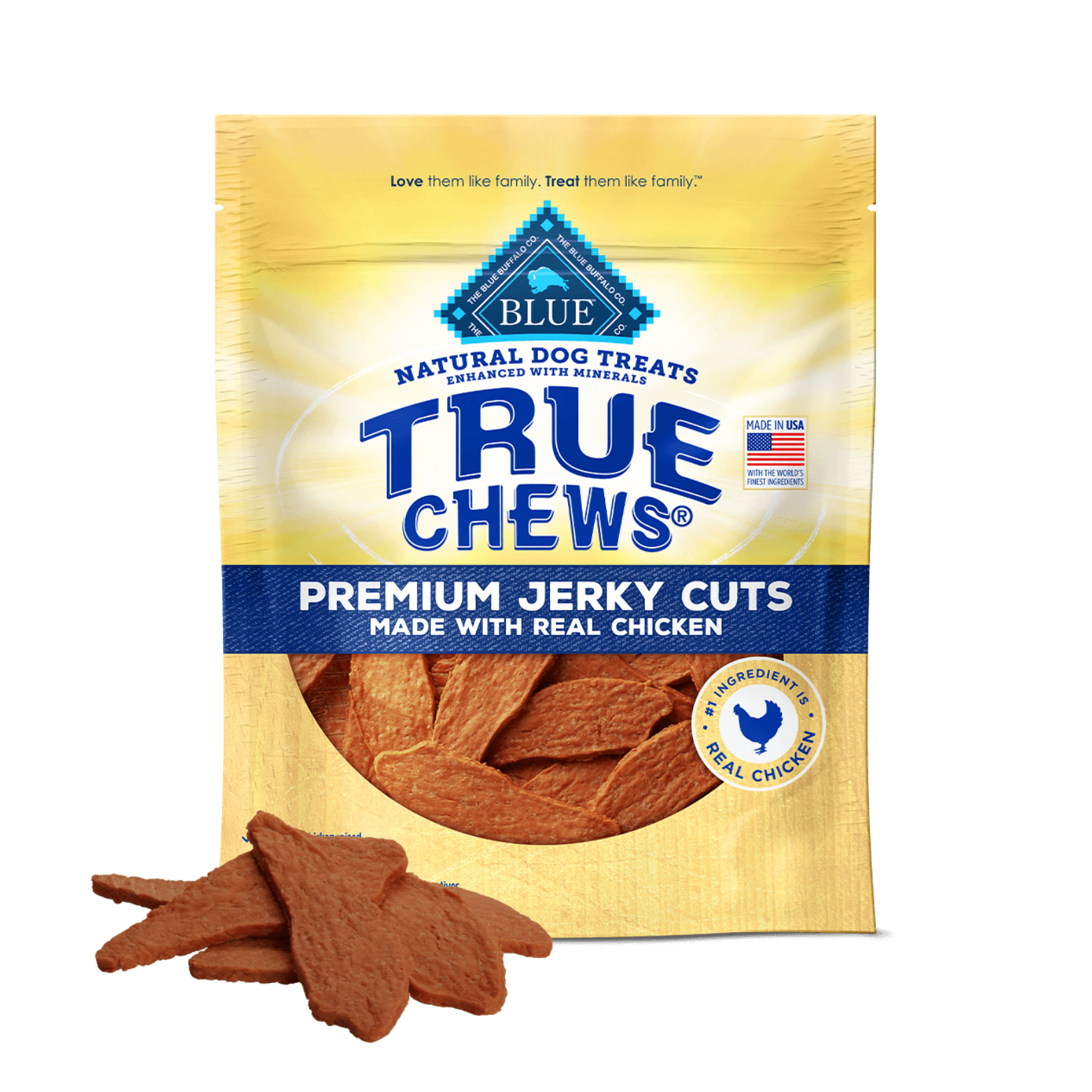 Blue Buffalo Dog Treats True Chews Chicken Jerky 12oz