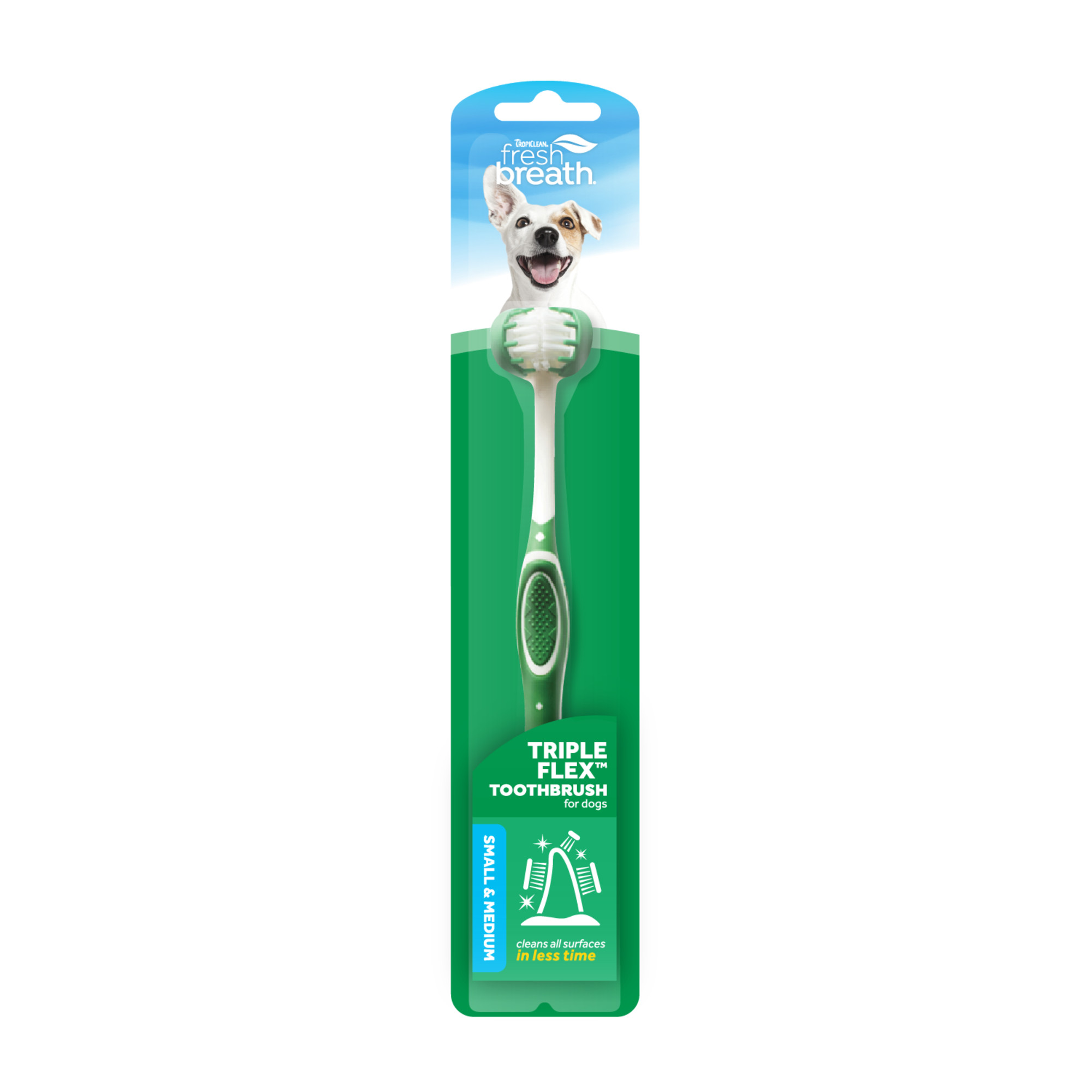 Tropiclean Fresh Breath Small Dog Triple Flex Toothbrush