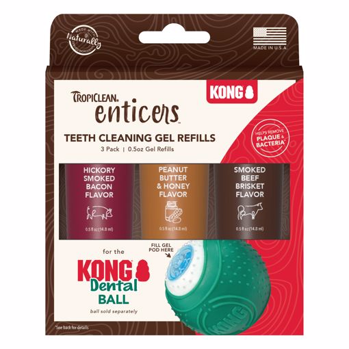 Tropiclean Enticers Teeth Cleaning Gel Refill Variety 3 Pack