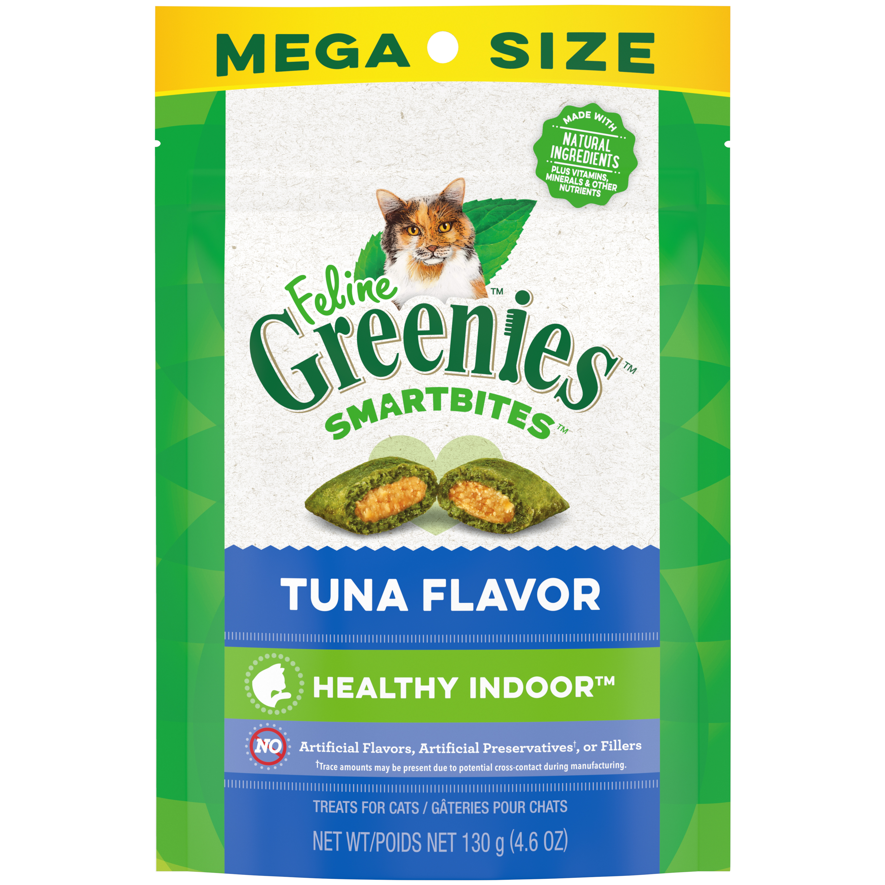 Greenies Smartbites Cat Treats Hairball Control Tuna 4.6oz