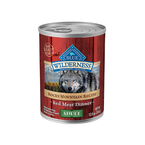Blue Buffalo Wilderness Dog Grain Free Rocky Mountain Red Meat Can 12.5oz