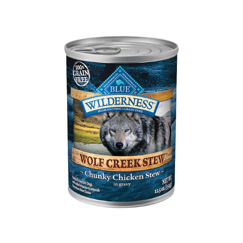 Blue Buffalo Dog Food Wilderness Grain Free Wolf Creek Stew Chicken Can