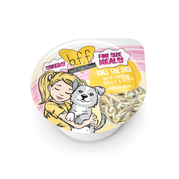 Weruva BFF Dog Fun Size Meals Roll the Dice Chicken & Rice 2.75oz