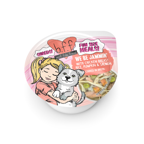 Weruva BFF Dog Fun Size Meals We Be Jammin Chicken, Rice, Pumpkin & Salmon
