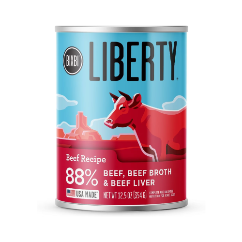 Bixbi Liberty Grain Free Beef Dog Food Can 12.5oz