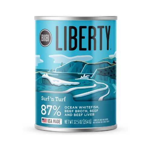 Bixbi Liberty Dog Grain Free Surf & Turf 12.5oz Can