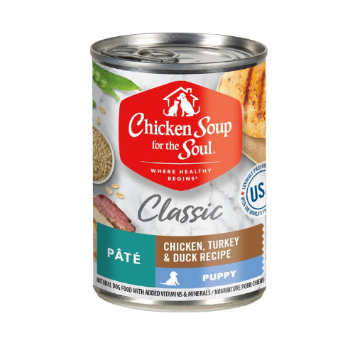 Chicken Soup Pate Puppy Chicken, Turkey & Duck 13oz can