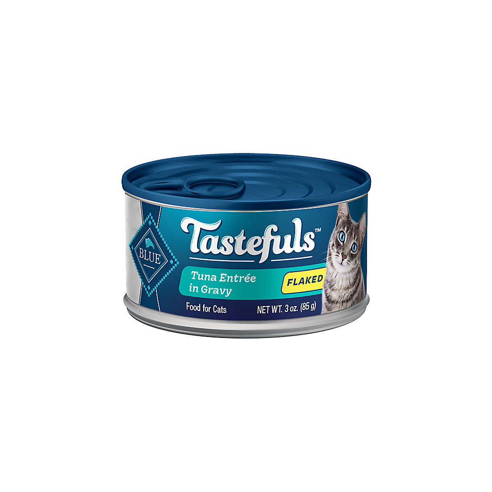 Blue Buffalo Cat Food Tastefuls Flaked Tuna Entree In Gravy Can 3oz
