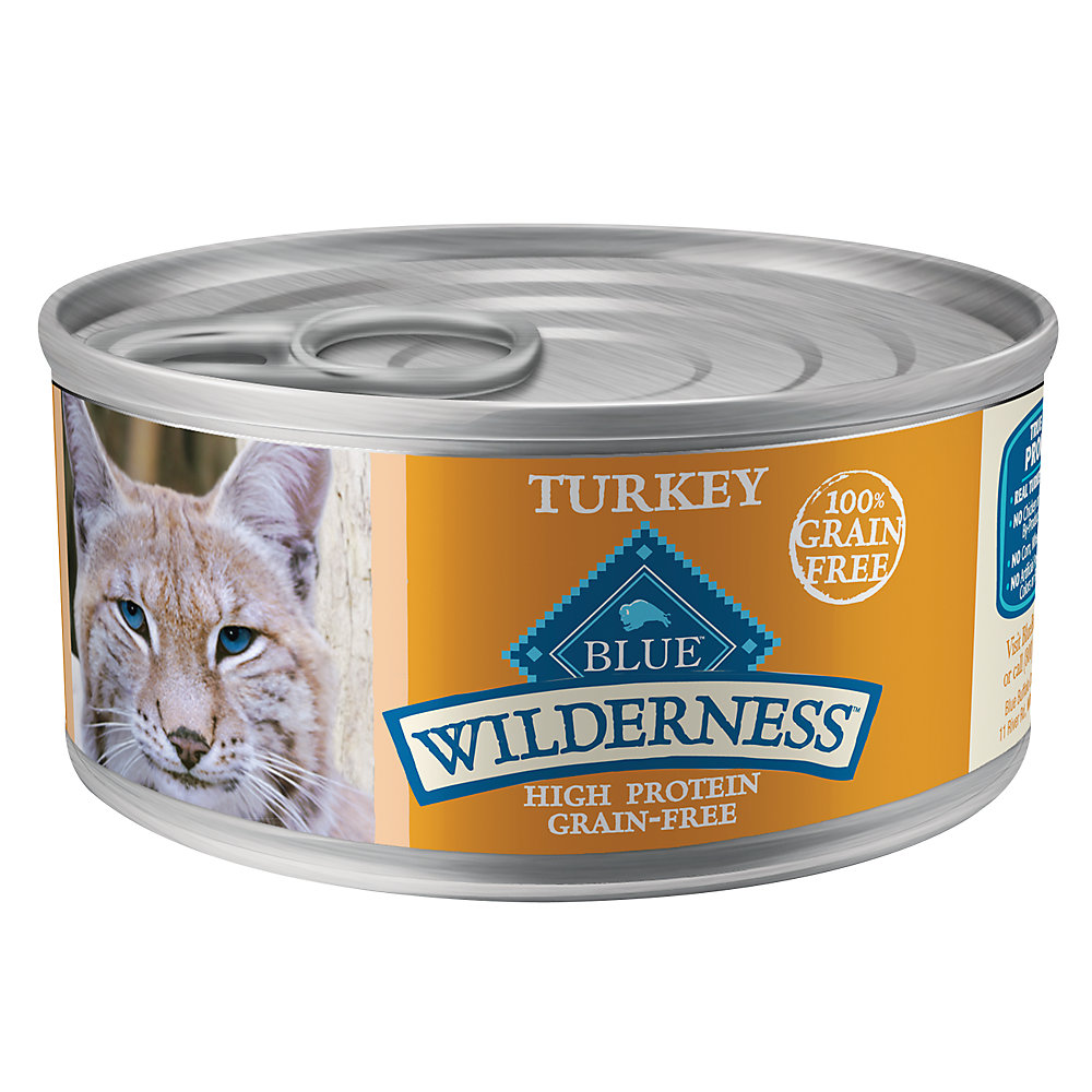 Blue Buffalo Wilderness Cat Grain Free Turkey Pate Can 5.5oz