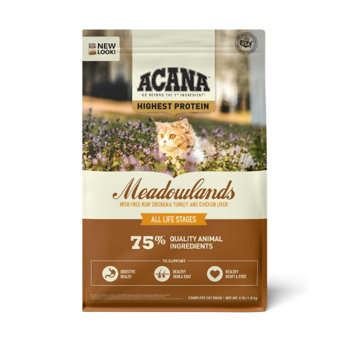 Acana Highest Protein Cat Meadowlands 4#