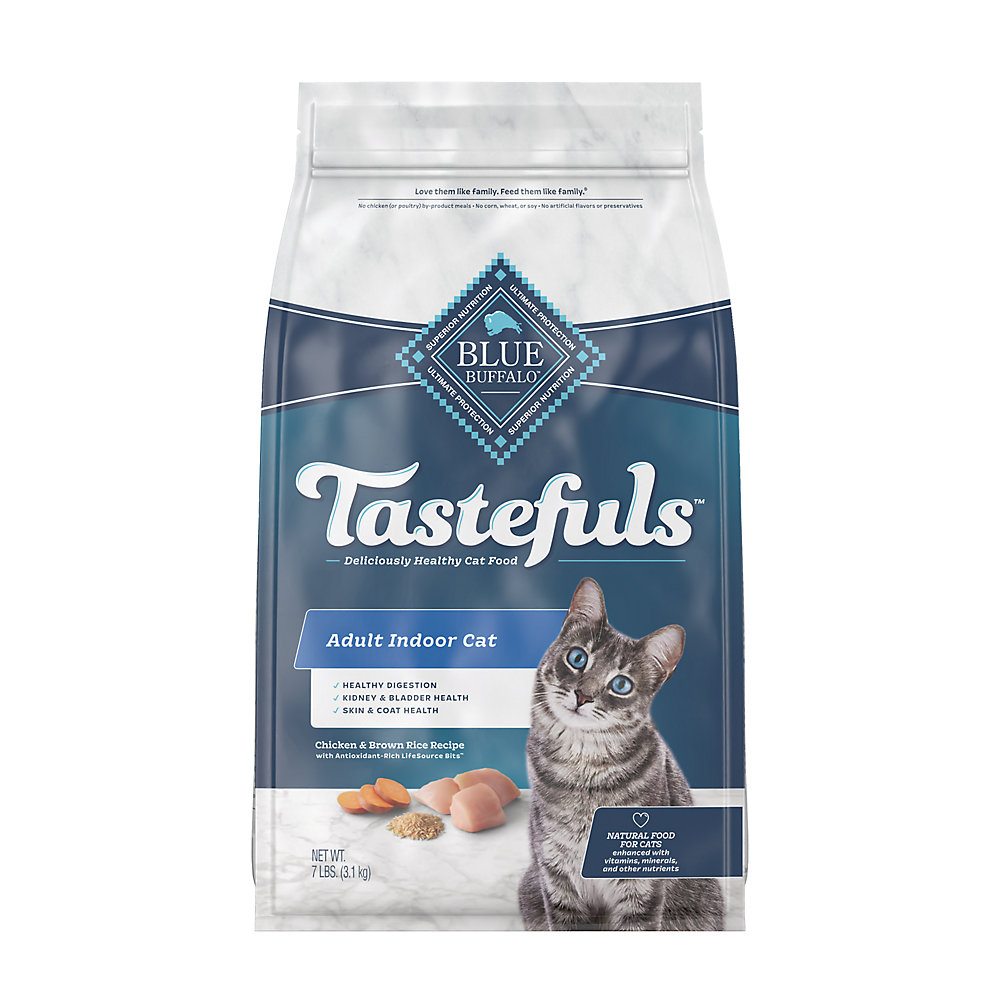 Blue Buffalo Tastefuls Cat Food Indoor Chicken & Brown Rice 7#