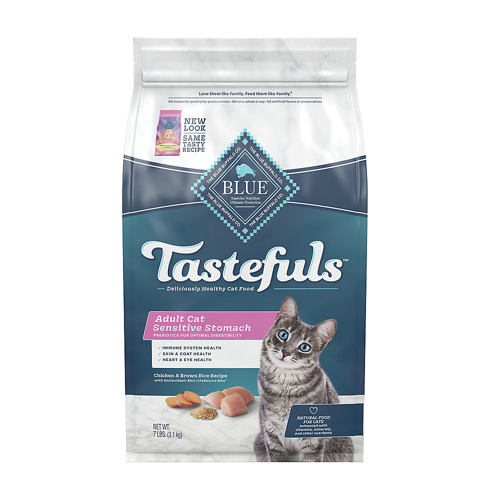 Blue Buffalo Tastefuls Cat Food Sensitive Stomach Chicken & Brown Rice 7#