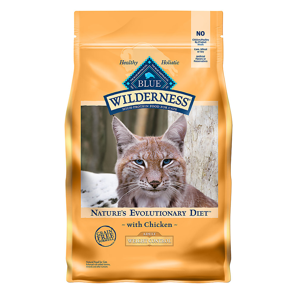 Blue Buffalo Wilderness Cat Grain Free Weight Control Chicken & Rice 5#