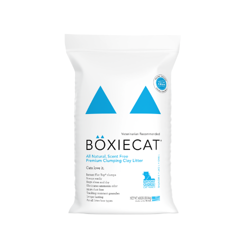 Boxiecat Scent Free Premium Clumping Clay Cat Litter 40#