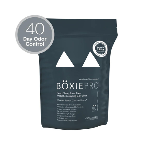 Boxiecat Pro Scent Free Probiotic Clumping Clay Cat Litter 16#