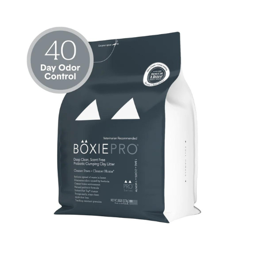 Boxiecat Pro Scent Free Probiotic Clumping Clay Cat Litter 28#