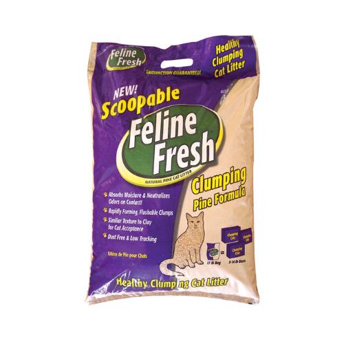 Feline Fresh Clumping Pine Cat Litter 17#