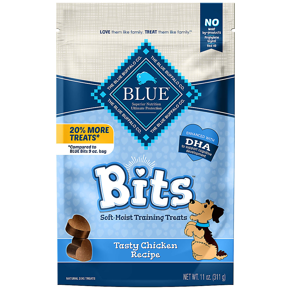 Blue Buffalo Bits Tasty Chicken Recipe Dog Treats 11oz