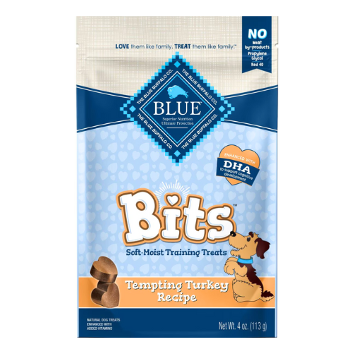 Blue Buffalo Bits Dog Training Treats Turkey 4oz