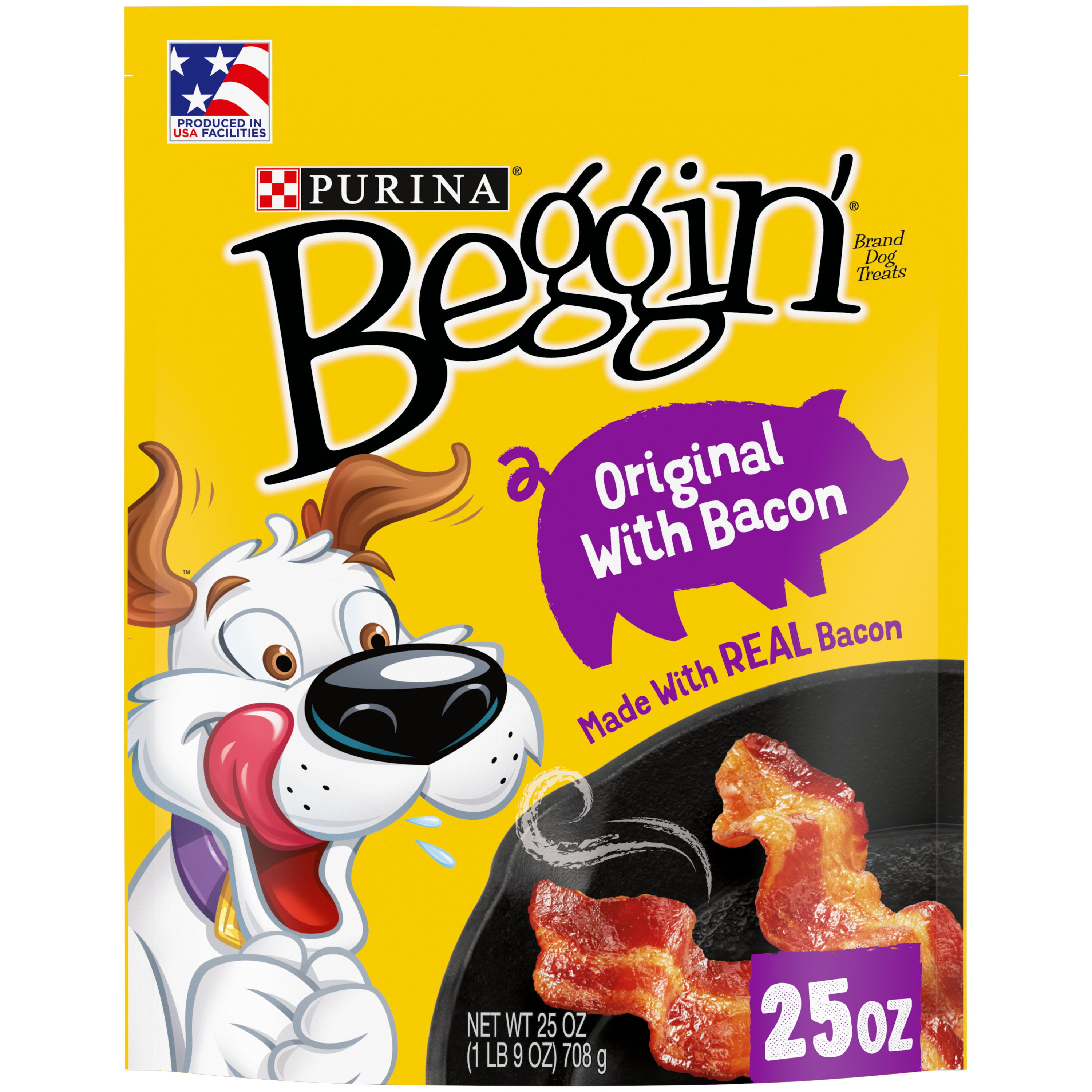 Purina Beggin Strips Dog Training Treats Bacon 25oz