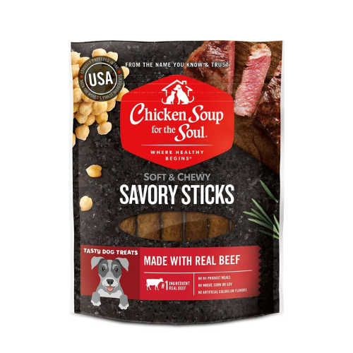 Chicken Soup Savory Sticks Dog Treats Beef 4.5oz