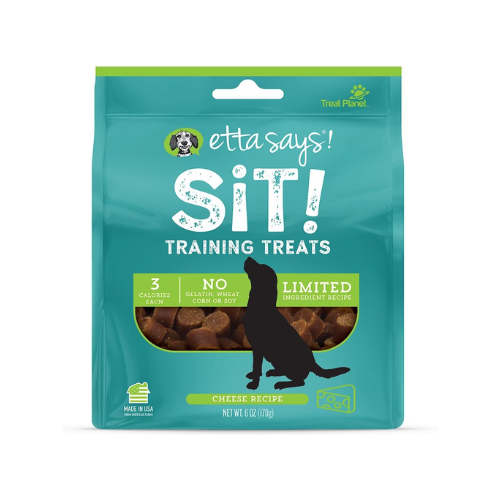 Etta Says! Sit! Dog Treats Training Cheese 6oz