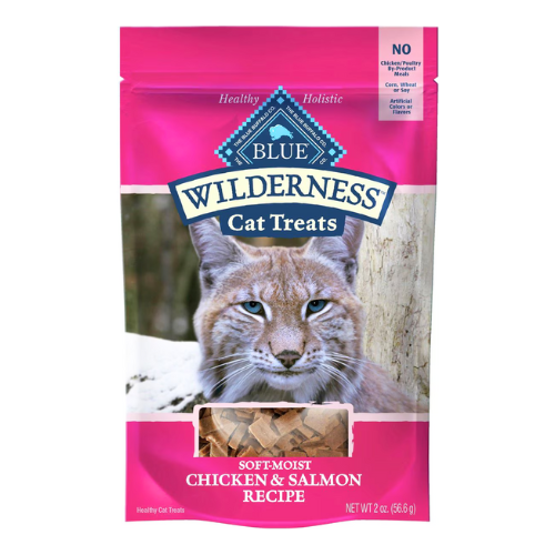 Blue Buffalo Wilderness Cat Treats Grain Free Soft Chicken & Salmon 2oz