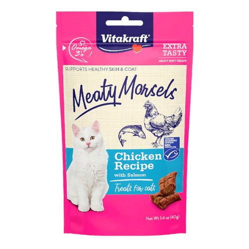 Vitakraft Cat Treat Meaty Morsels Chicken & Salmon 1.4oz