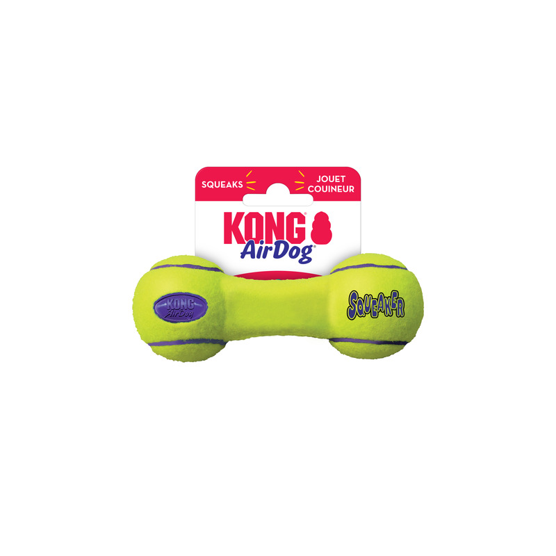 Kong AirDog Dog Toy Squeaker Dumbbell Small