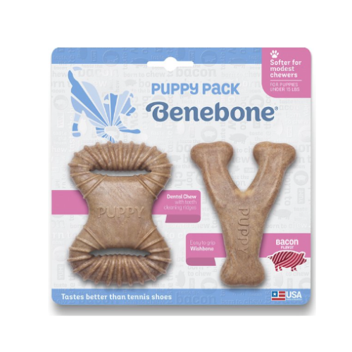 Benebone Puppy Dental Chews Bacon 2 Pack