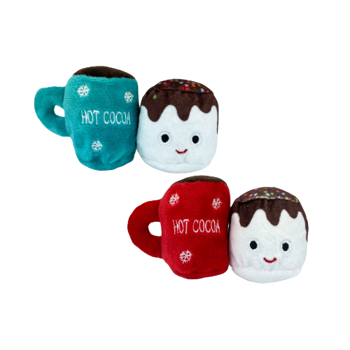 Multipet Hot Cocoa & Marshmallow 2pk Catnip Cat Toys