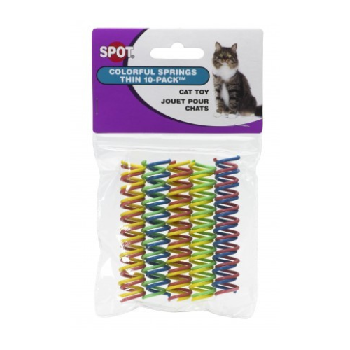 Ethical Cat  Toys Thin Colorful Springs 10 Pack
