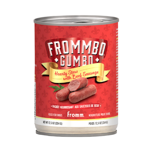 Fromm Dog Food Frommbo Gumbo Hearty Stew Beef Sausage 12.5oz