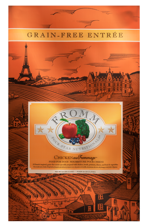 Fromm Four Star Dog Chicken Au Frommage Grain Free 26#