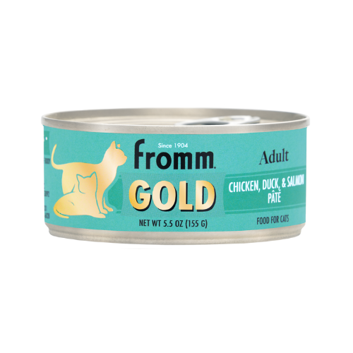 Fromm Gold Cat Food Adult Chicken Duck & Salmon Pate Can 5.5oz