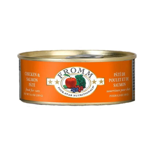 Fromm Four Star Pate Cat Chicken &Salmon 5.5oz can