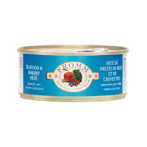 Fromm Four Star Pate Cat Seafood & Shrimp 5.5oz can