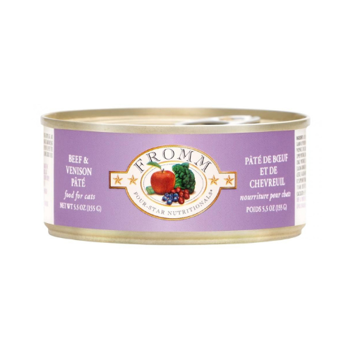 Fromm Four Star Pate Cat Beef & Venison 5.5oz can