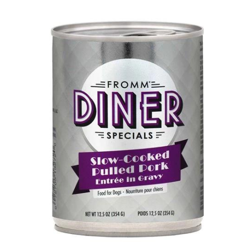 Fromm Diner Specials Dog Slow Cooked Pulled Pork in Gravy 12.5oz Can