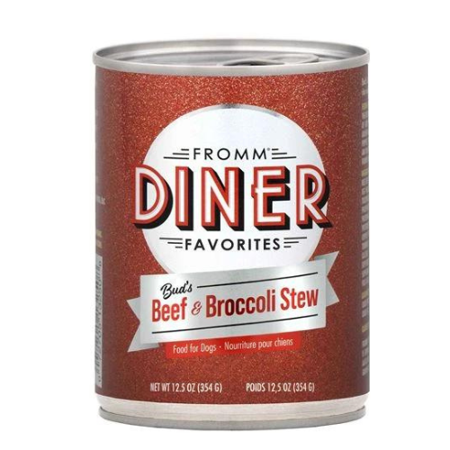 Fromm Dog Food Diner Favorites Bud's Beef & Broccoli Stew Can 12.5oz