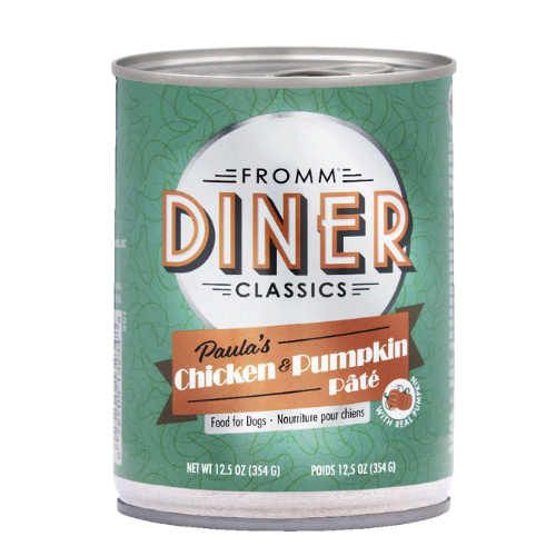 Fromm Diner Classics Dog Paula's Chicken & Pumpkin Pate 12.5oz Can