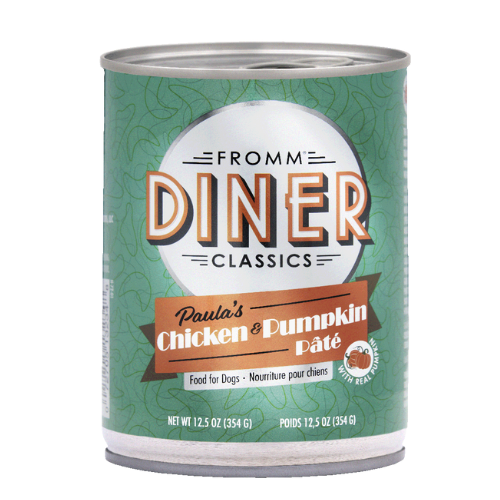 Fromm Dog Food Diner Favorites Paula's Chicken & Pumpkin Pate Can 12.5oz