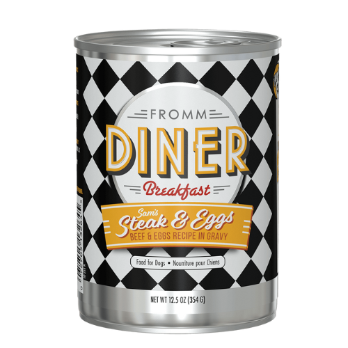 Fromm Diner Breakfast Dog Sam's Steak & Eggs 12.5oz Can
