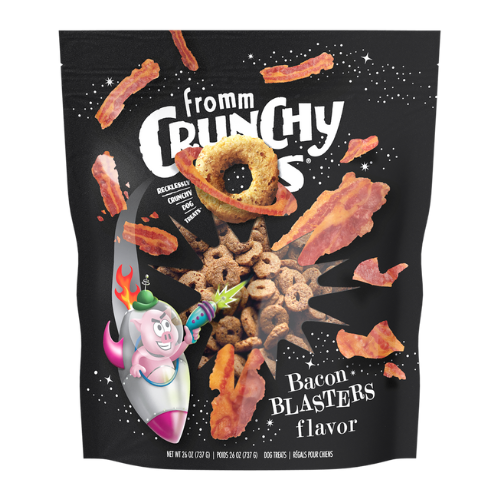 Fromm Dog Treats Crunchy O's Bacon Blasters 26oz