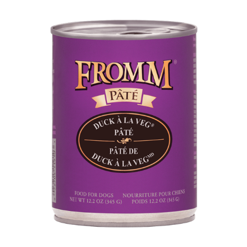 Fromm Pate Dog Grain-Free Duck A La Veg 12.2oz can