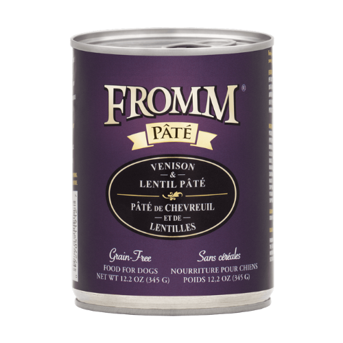 Fromm Pate Dog Grain-Free Venison & Lentil 12.2oz can